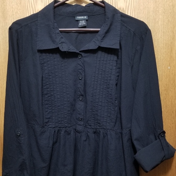 Torrid Military Style Blouse - Picture 3 of 5